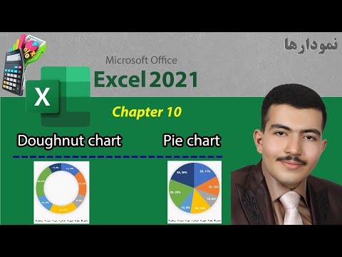 آموزش رسم نمودار Pie chart و Doughnut chart در اکسل و تنظیمات آن ها