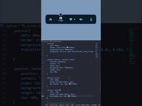 🔥 Clean Animated Navbar  in 30 Seconds! #shorts #navbar #cssanimations #javascript #frontenddev