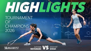 🇮🇳 Singh v Watanabe 🇯🇵 | Tournament of Champions 2026 | ROUND 2 HIGHLIGHTS