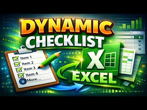 How to Make a Dynamic Checklist in Excel
