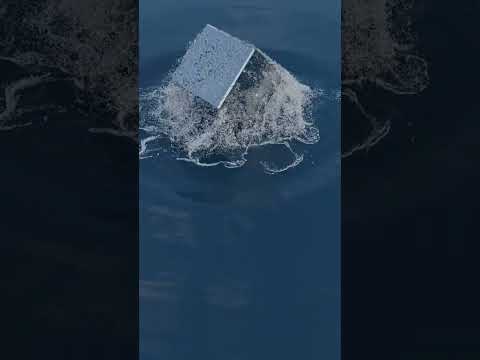Flip Fluid simulation created in Blender.