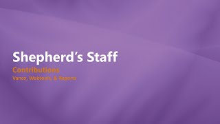 Shepherd's Staff | Contributions | Vanco, Webtools & Reports | 2025 Training Webinar