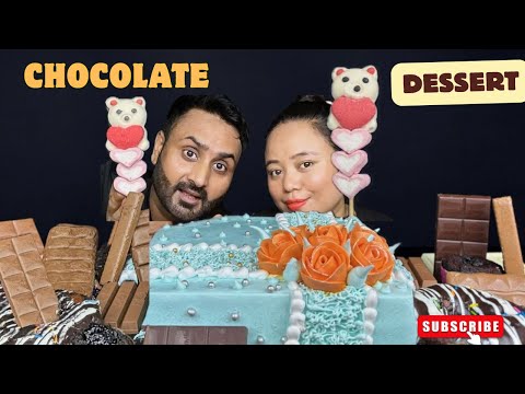Ultimate Chocolate Dessert Mukbang 🍫 | Lava Cake, Cake,Donuts&chocolate