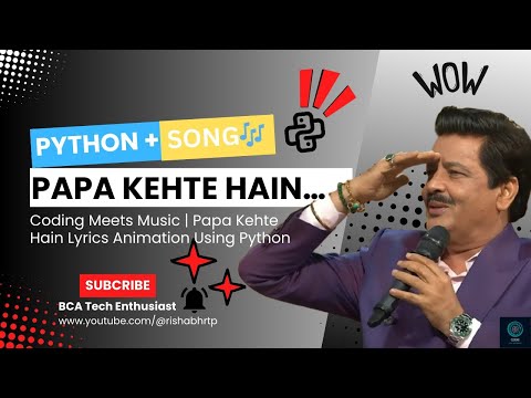 #python l This Python Code Sings a Song 🎵🐍 | Papa Kehte Hain.#viral  #papa #viralvideo 