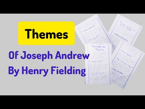 Themes of joseph andrews novel notes in english | Themes of joseph andrews novel