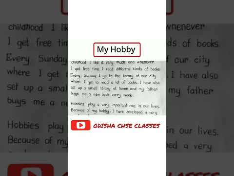 My Hobby essay in English ll stylish handwriting ll #shortvideo#youtubeshorts #myhobbyessay #shorts