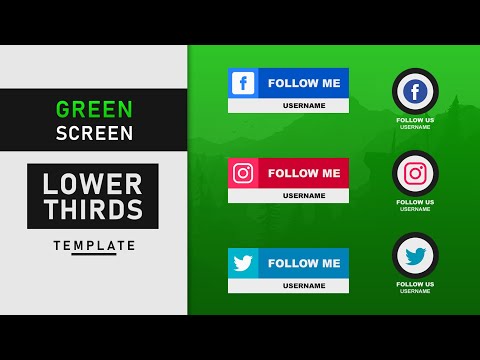 Make This Simple Social Media Lower Thirds In Kinemaster | Green Screen Social Media Template