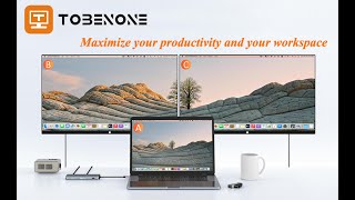 TobenONE UDS024 Universal Docking Station for your USB 3.0 and USB C Laptop