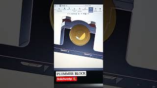 Plummer Block Assembly Design In Solidworks 👻 #shorts #short #Short