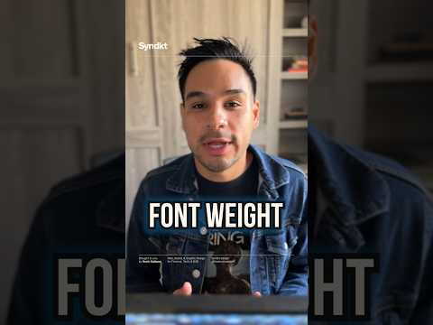 Font Weight #B2BBranding #WebTypography #DesignTips