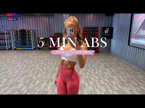 5 Minute Ab Workout to Tone & Sculpt | Beginner Friendly, No Equipment 