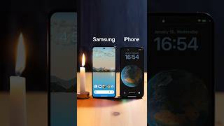 Live wallpapers compared on iPhone and Samsung. These wallpapers do not drain your battery🤓🔋