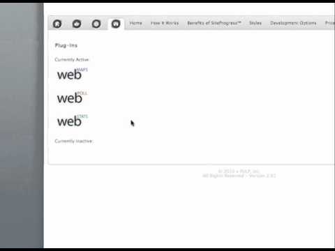 SiteProgress™ - Plug-Ins Tutorial