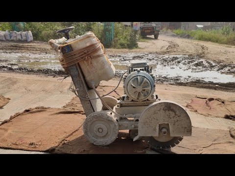Groove Cutting Machine | RCC Road Cutting Machine | Slab Cutting Machine