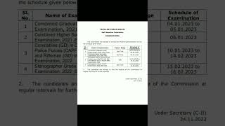 #sscexamimportantdates#sscnotice#sscexam #sscdates