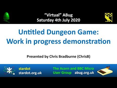 ABug 05: Untitled Dungeon Game – Work in progress demo (Chris Bradburne) BBC Master 128 Micro