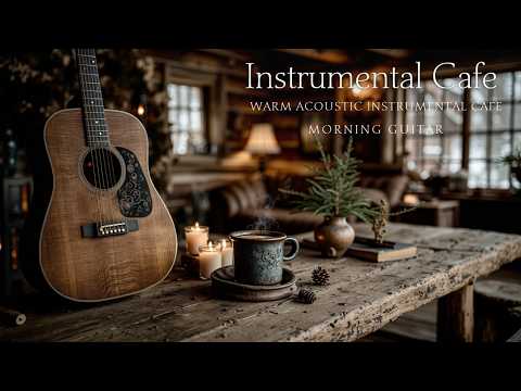 Warm Acoustic Guitar Instrumental ~ Perfect Cafe Guitar Music Mix