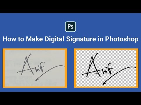 How to Make Digital Signature in Photoshop | Photoshop tutorial