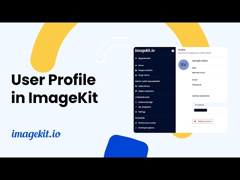 Managing your profile in ImageKit | Digital Asset Management | ImageKit