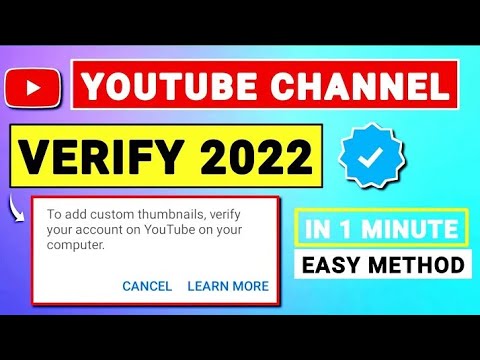 How To Verify Your YouTube Channel in 2022 | verify YouTube account