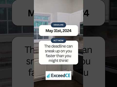 PA Real Estate License Renewal Deadline is May 31st, 2024. Only 29 Days Remaining!!! Pennsylvania CE