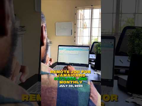 Remote job for Jamaicans paying 173K JMD monthly. #workfromhome  #remotejobs2025 #remotejobs #wfh