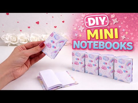 How to Make a Mini Notebook with 2 Sheets of Paper | Super Easy DIY