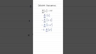 Why is the derivative zero?