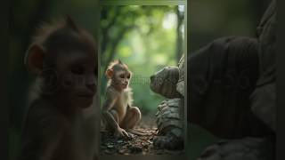The respectful monkey | moral story in English #shorts #animatedmorallessons #moralstories