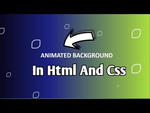 Creat Animated Background In Html and Css.