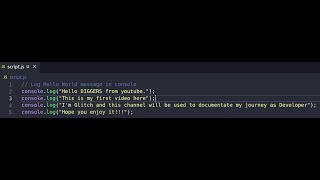 Hello World script in Node.js