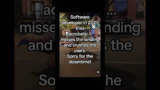 When the Developer Crushes the User #SoftwareDeveloper #CodingHumor #DeveloperCrush #TechComedy