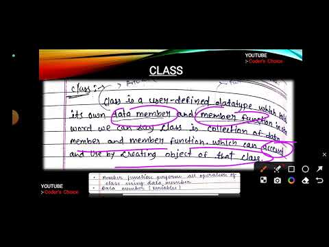 what is class and objects in c++ in Hindi | types of OOPs  & access specifier | c++ Basics Part -3 |