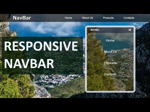 Responsive Navigation Bar with HTML and CSS