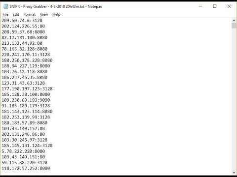 Fresh Proxy grabbed from snipr [un-checked]