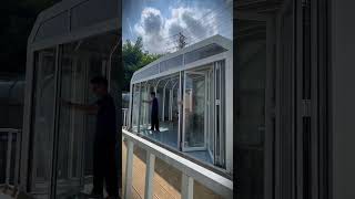 This courtyard has been renovated so well #aluminum #automobile #madeinchina #home #mobilesunroom