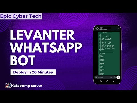 How to deploy Whatsapp Levanter Bot on KataBump | levanterMD Bot | Epic Cyber Tech
