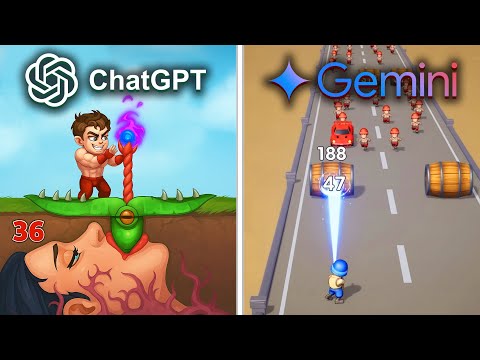 ChatGPT vs Gemini Make a Mobile GAME from Scratch