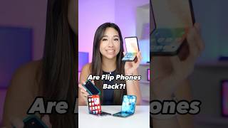 Are flip phones back?! Tell us!👇 #galaxyzflip6 #flipphone