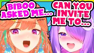 Kiara had a really cute interaction with Biboo and Shiori IRL
