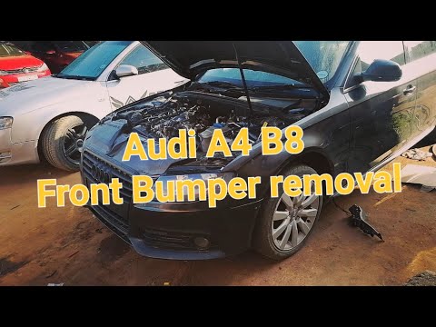 Audi A4 B8 Front Bumper Removal