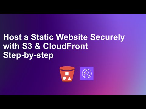 Host a Static Website Securely with S3 & CloudFront Step-by-step