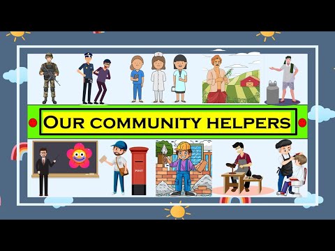 Community Helpers Name | Our Helpers 15 | Write 15 Our Helpers Name | Kidz Korner Creative Learning