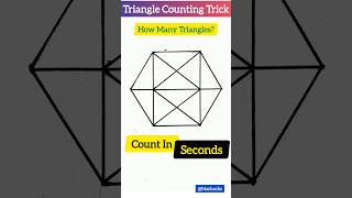 Counting Figures Reasoning Trick | Fast Triangle Counting Trick #shorts