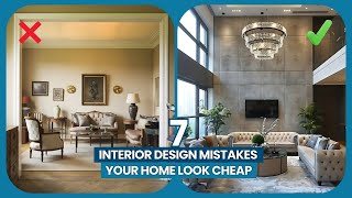 7 Interior Design Mistakes That Make Your Home Look Cheap (And How to Fix Them)