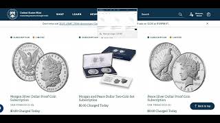 2026 Peace and Morgan Dollar subscriptions do not align with recently updated  2026 product schedule
