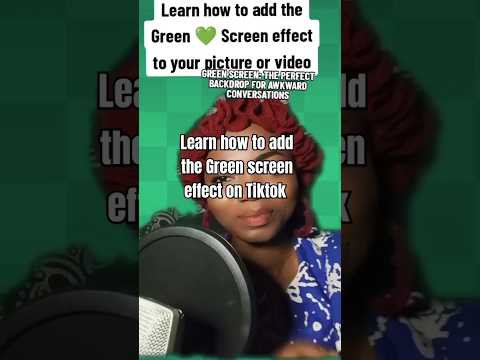 How great is your background 🤷? Learn how to add the green screen effect on Tiktok #greenscreen #diy