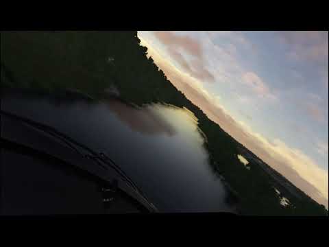 Airbus H135 evening river running