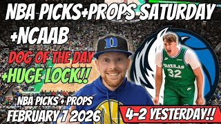 NBA Picks Today Saturday 2/7/2026 | Free NBA Best Bets, Player Props, and Predictions
