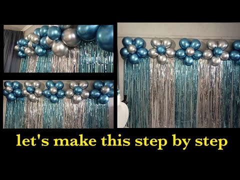 Birthday decoration ideas at home/balloon decoration ideas/how to decorate birthday party at home